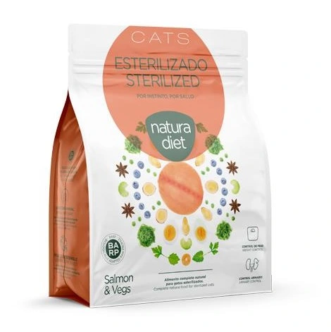 Natura Diet Adult Laks Sterilised Kattefoder